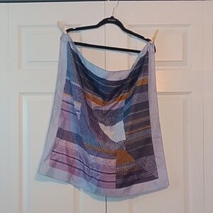 Vintage Multi Colored & Patterned Scarf - Square